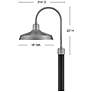 3_Forge 22"H Brushed Aluminum Outdoor Post/Pier Mount Light more views