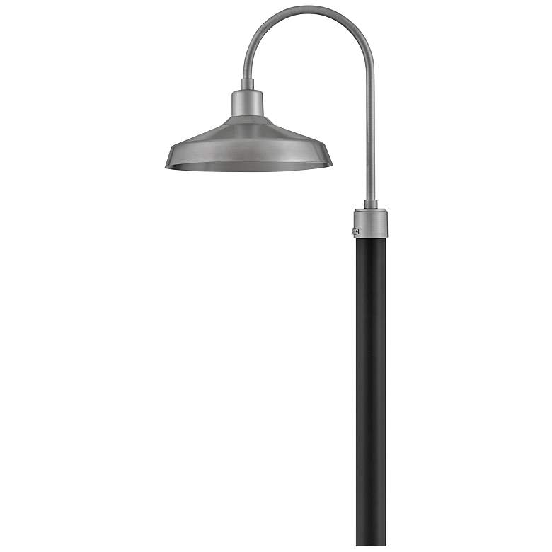 Image 5 Forge 22"H Brushed Aluminum Outdoor Post/Pier Mount Light more views