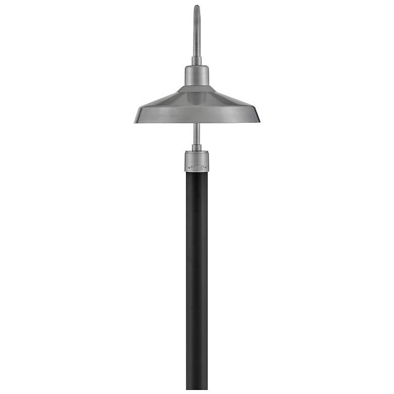 Image 6 Forge 22"H Brushed Aluminum Outdoor Post/Pier Mount Light more views