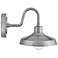 Forge 9" High Antique Brushed Aluminum Outdoor Wall Light