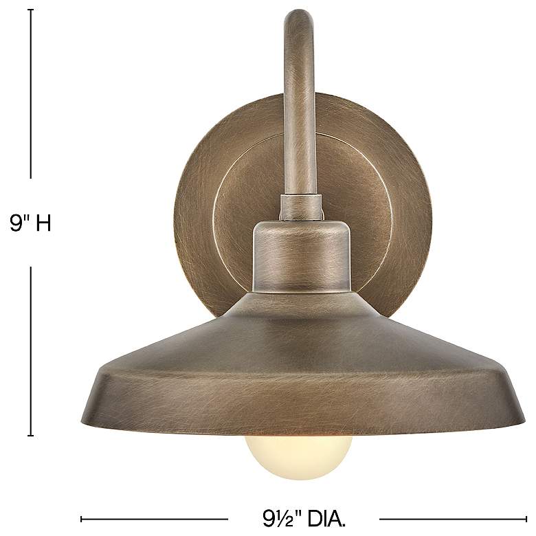 Image 3 Forge 9" High Burnished Bronze Outdoor Barn Wall Light more views