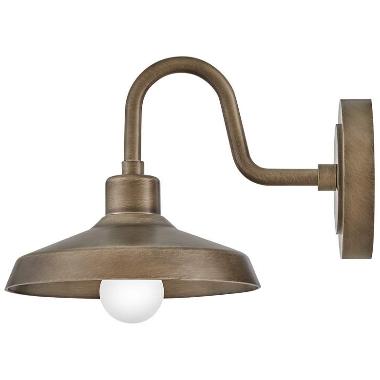 Image 5 Forge 9" High Burnished Bronze Outdoor Barn Wall Light more views