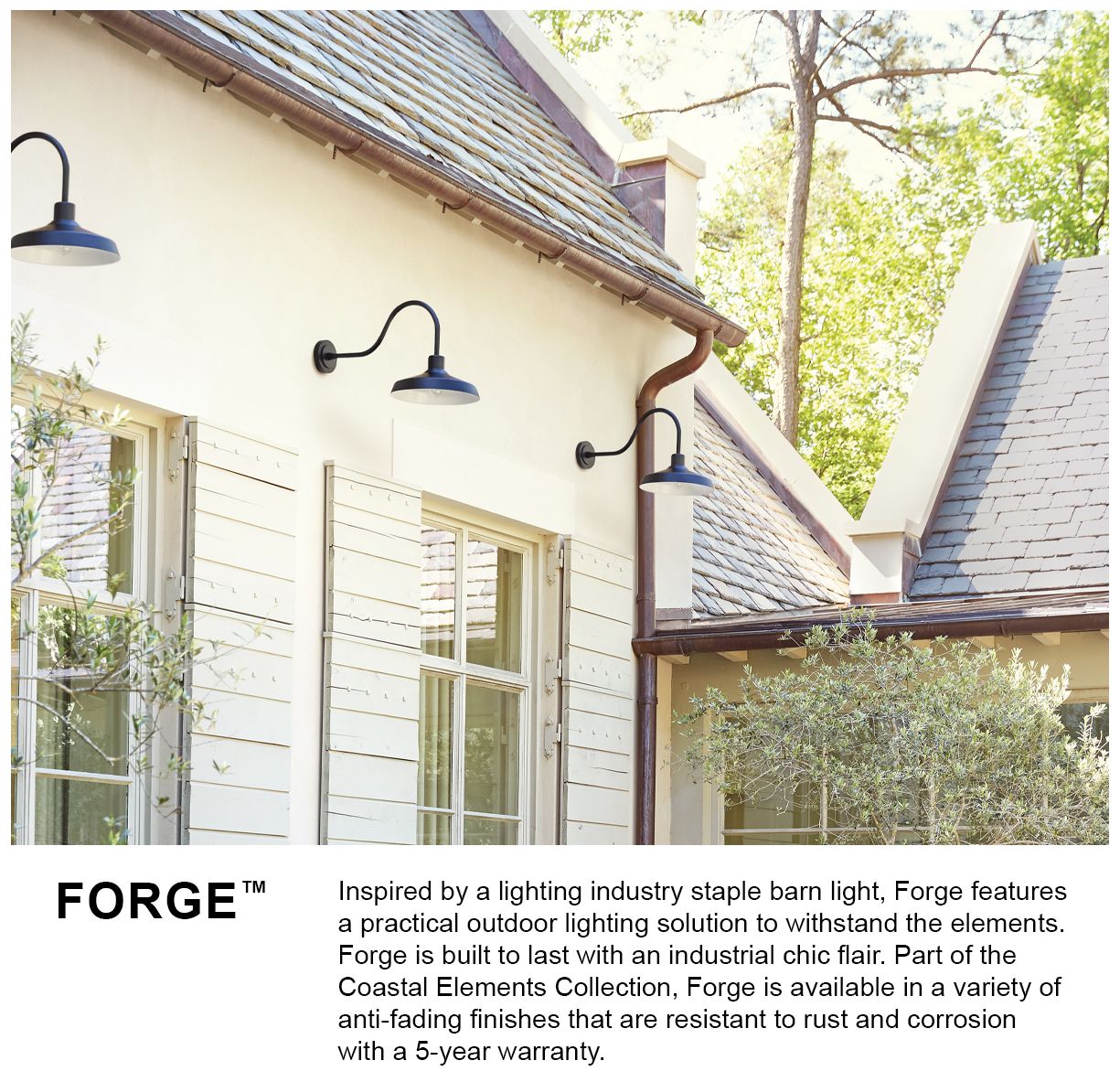 Forge 9" High Burnished Bronze Outdoor Barn Wall Light