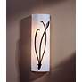 Forged Leaf and Stem Right 17" High Wall Sconce