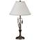 Forged Leaves and Vase 26.4"H Bronze Table Lamp w/ Natural Anna Shade