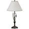 Forged Leaves and Vase 26.4"H Dark Smoke Table Lamp w/ Anna Shade