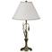 Forged Leaves and Vase 26.4"H Soft Gold Table Lamp w/ Anna Shade
