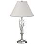 Forged Leaves and Vase 26.4"H Sterling Table Lamp w/ Anna Shade