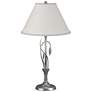 Forged Leaves and Vase 26.4"H Vintage Platinum Table Lamp w/ Anna Shad