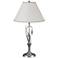 Forged Leaves and Vase 26.4"H Vintage Platinum Table Lamp w/ Anna Shad