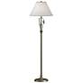 Forged Leaves and Vase 56"H Soft Gold Floor Lamp w/ Anna Shade