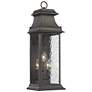 Forged Provincial 23" High 3-Light Outdoor Sconce - Charcoal