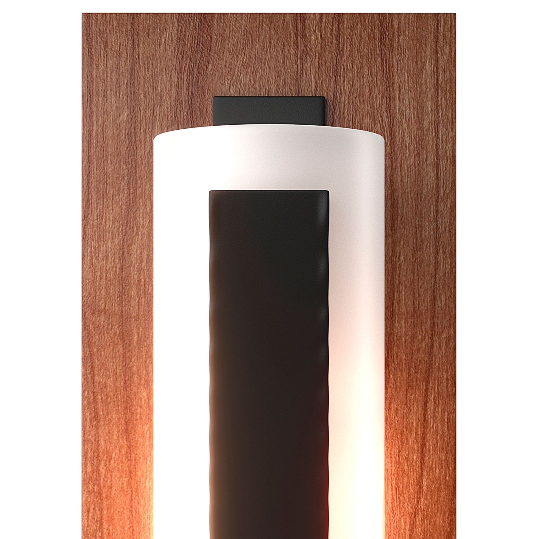 Image 4 Forged Vertical Bar 15"H Black And Cherry Sconce With Opal Glass Shade more views