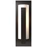Forged Vertical Bars 18.8"H Oil Rubbed Bronze Outdoor Sconce w/ Opal S