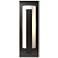 Forged Vertical Bars 18.8"H Oil Rubbed Bronze Outdoor Sconce w/ Opal S