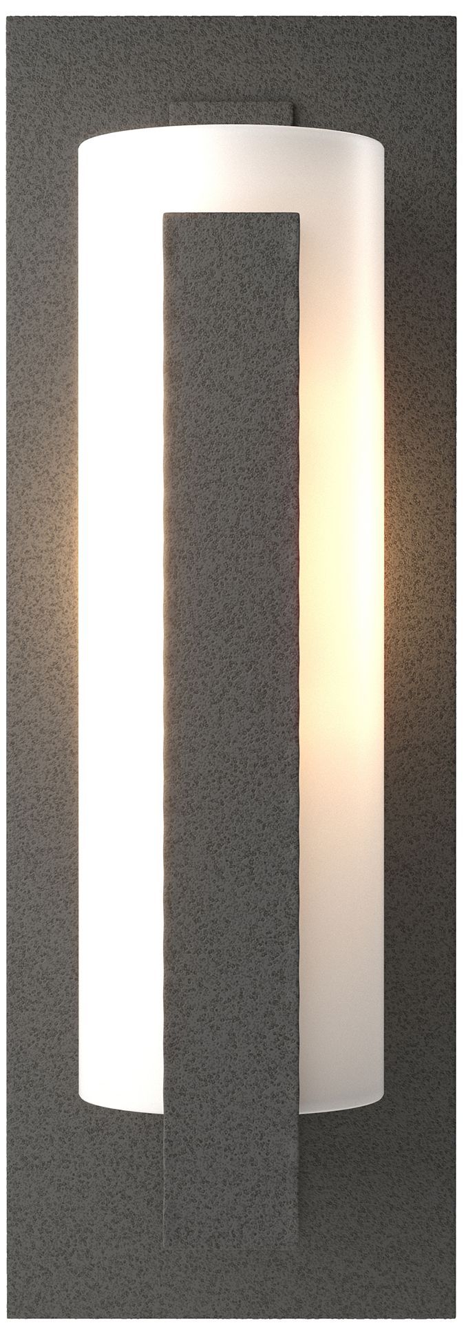 Forged Vertical Bars Coastal Iron Outdoor Light w/Opal Glass Made to Order