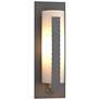 Forged Vertical Bars Large Outdoor Sconce - Steel - Opal Glass