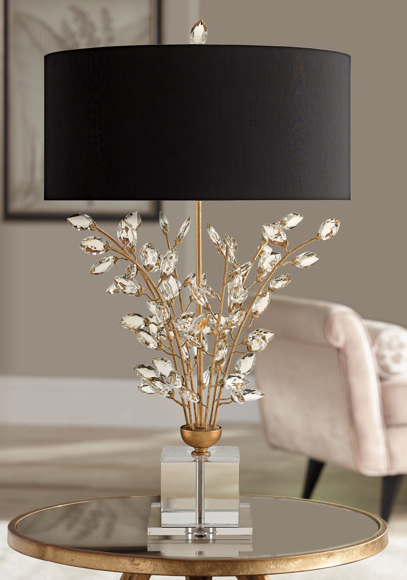 Gold leaf 2024 table lamp