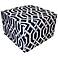 Fork Outdoor Square Navy Ottoman