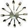 Forks and Spoons 14" Round Chrome Wall Clock