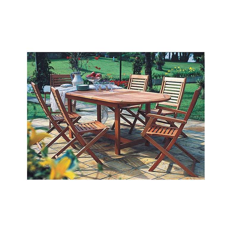 Image 1 Forli Extendable Oval 7-Piece Patio Dining Set