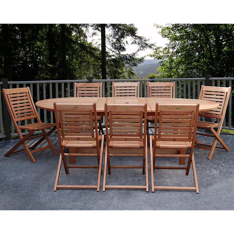 Image 1 Forli Grand Extendable 9-Piece Patio Dining Set