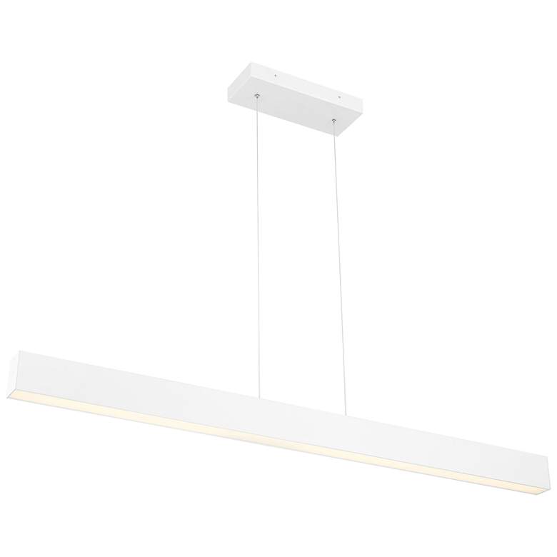 Image 2 Form Dual Voltage LED Linear Pendant - Matte White more views