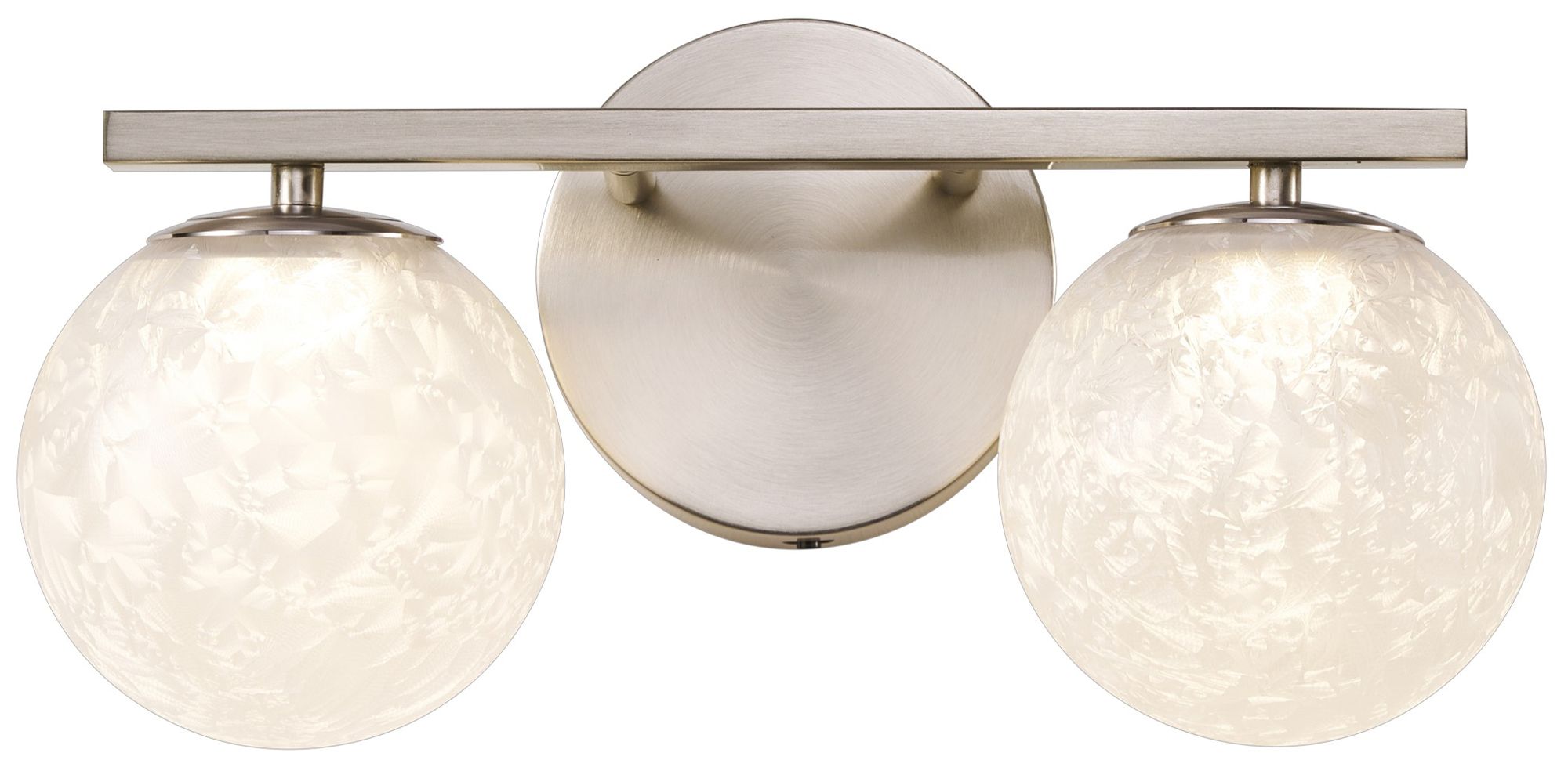 Forma 7" High 2-Light Brushed Nickel Wall Sconce