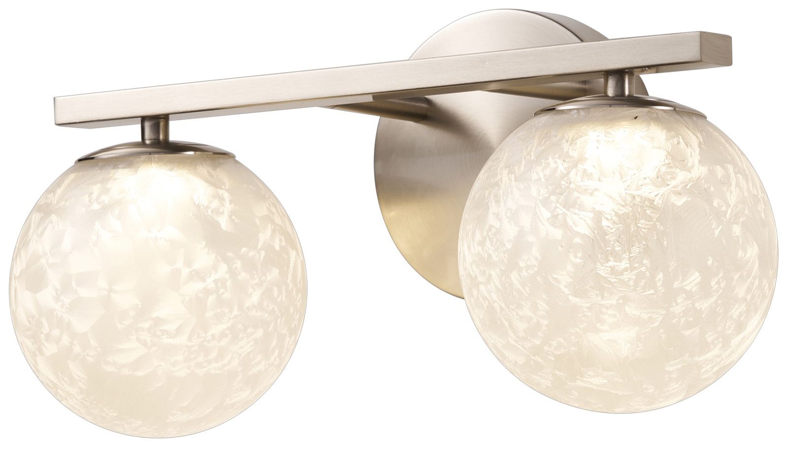 Image 2 Forma 7" High 2-Light Brushed Nickel Wall Sconce more views