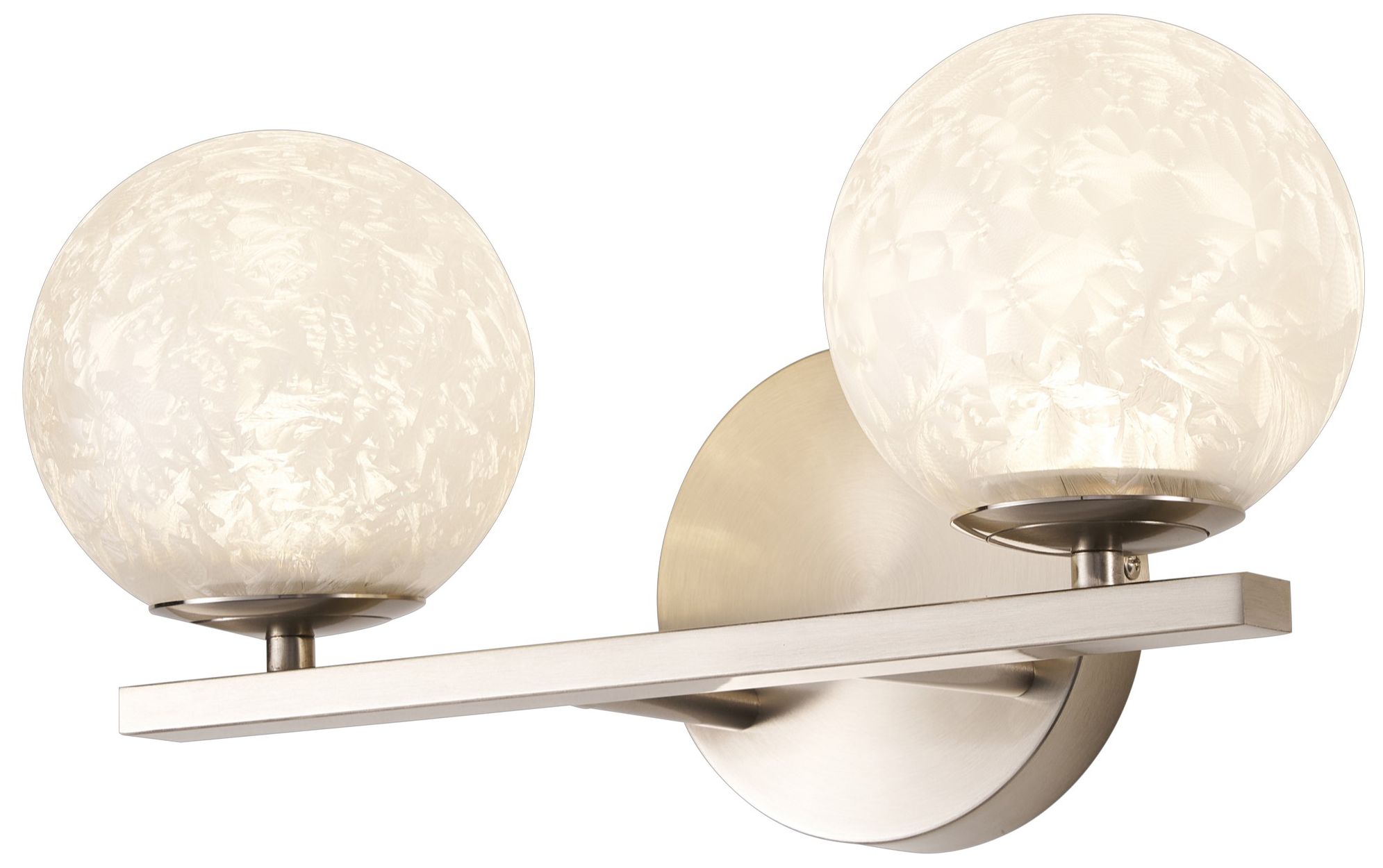 Image 3 Forma 7" High 2-Light Brushed Nickel Wall Sconce more views