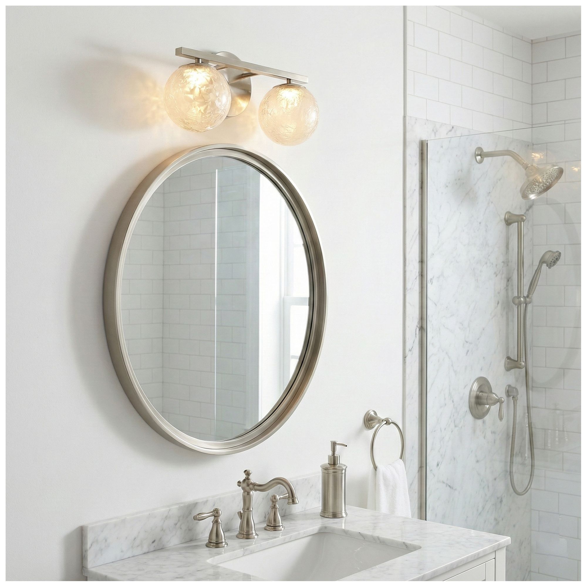 Image 6 Forma 7" High 2-Light Brushed Nickel Wall Sconce more views