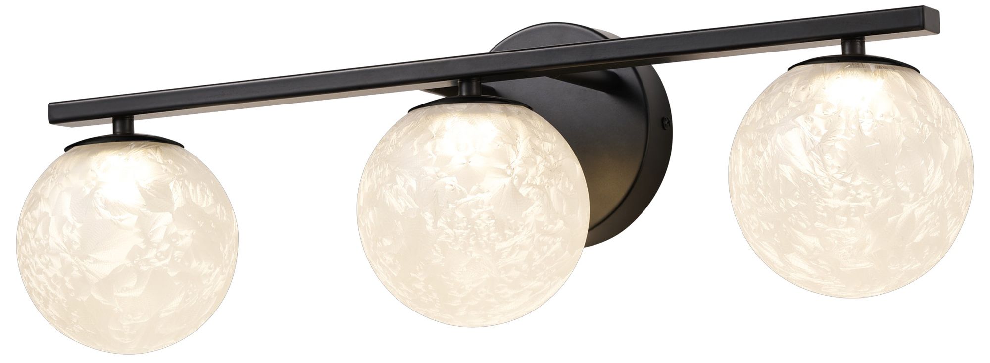 Forma 7" High 3-Light Black Wall Sconce