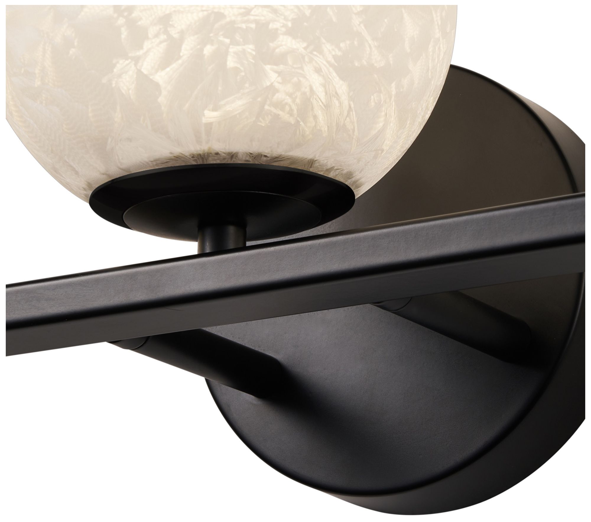 Image 5 Forma 7" High 3-Light Black Wall Sconce more views