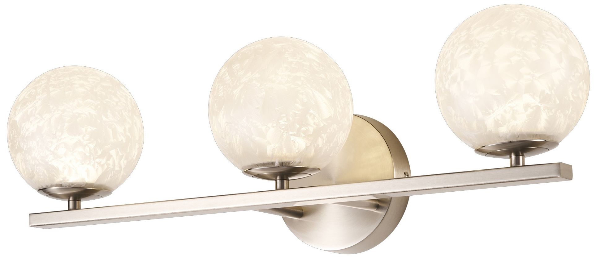 Image 2 Forma 7" High 3-Light Brushed Nickel Wall Sconce more views
