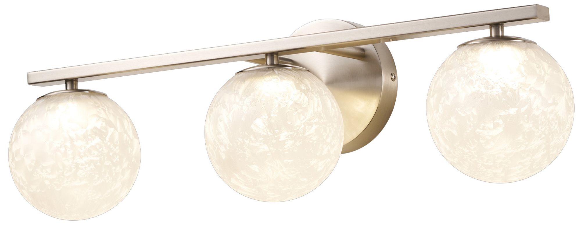 Image 3 Forma 7" High 3-Light Brushed Nickel Wall Sconce more views