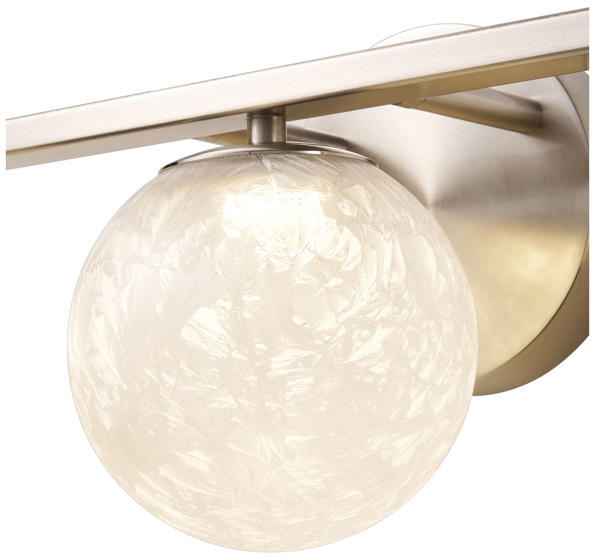 Image 4 Forma 7" High 3-Light Brushed Nickel Wall Sconce more views