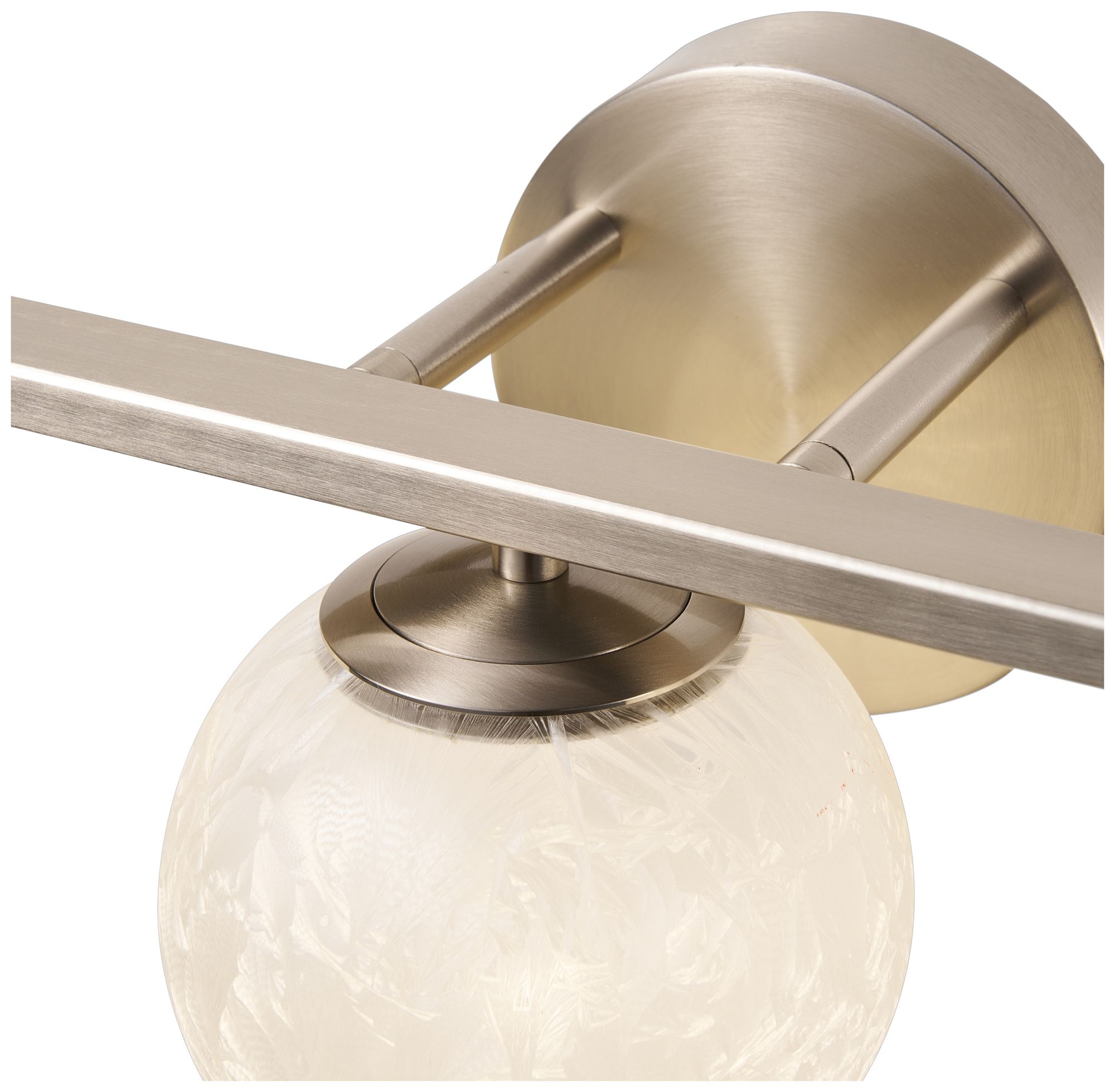 Image 5 Forma 7" High 3-Light Brushed Nickel Wall Sconce more views
