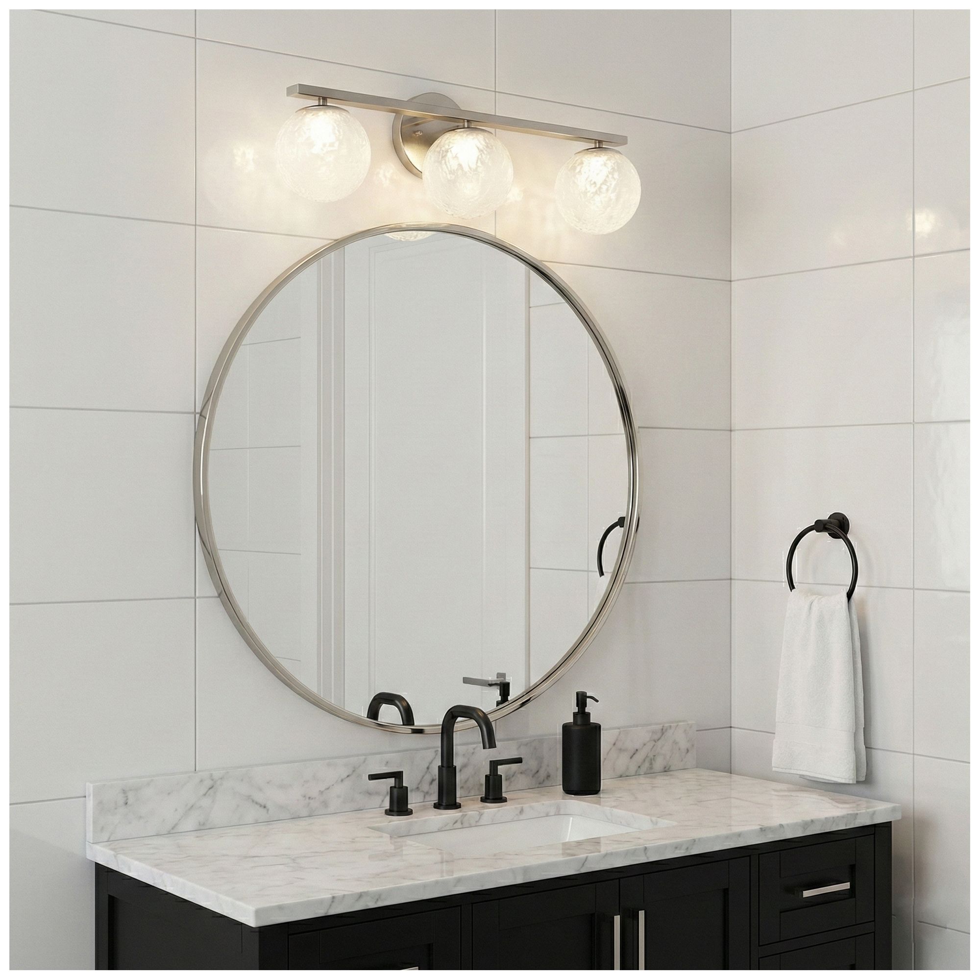Image 6 Forma 7" High 3-Light Brushed Nickel Wall Sconce more views