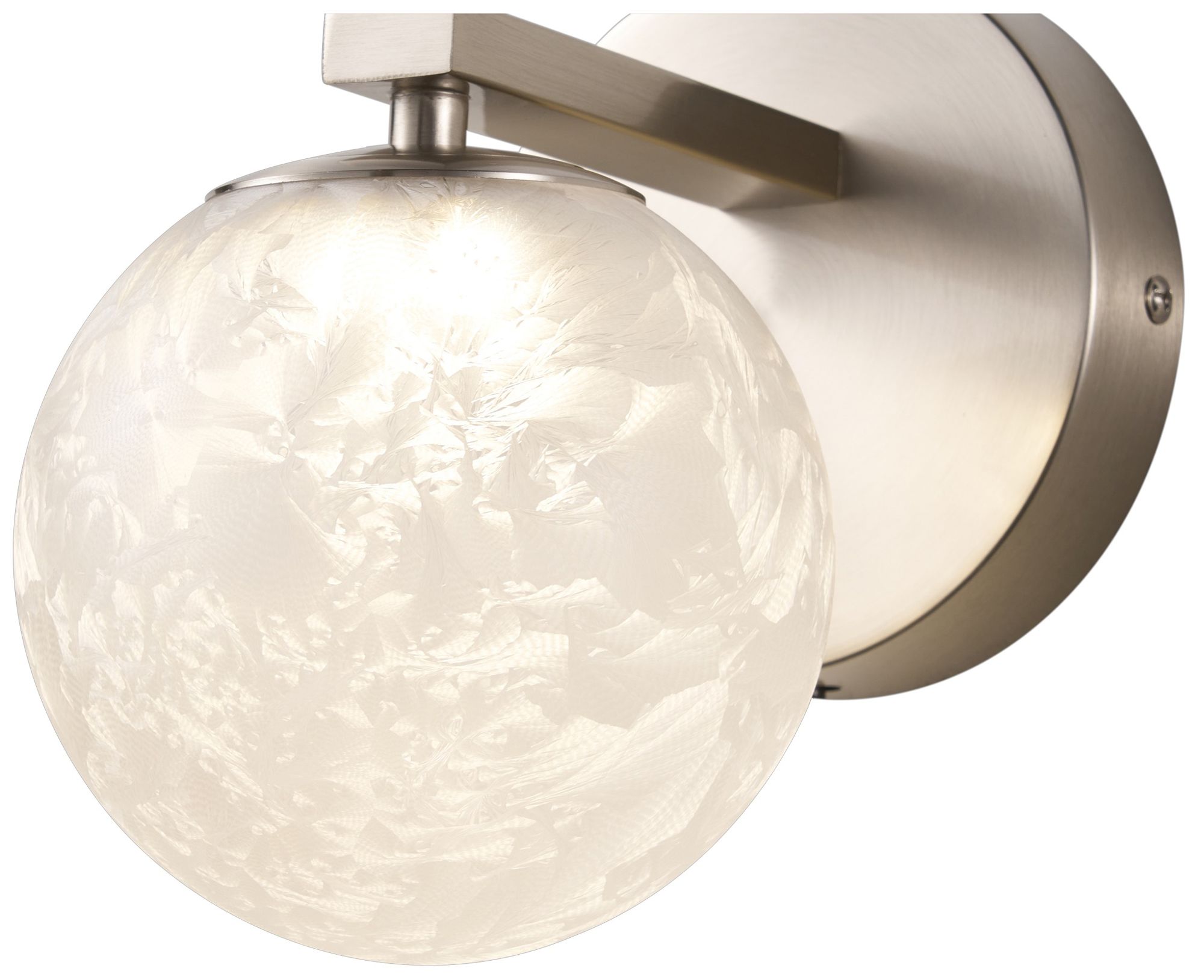 Image 5 Forma 7" High Brushed Nickel Wall Sconce more views