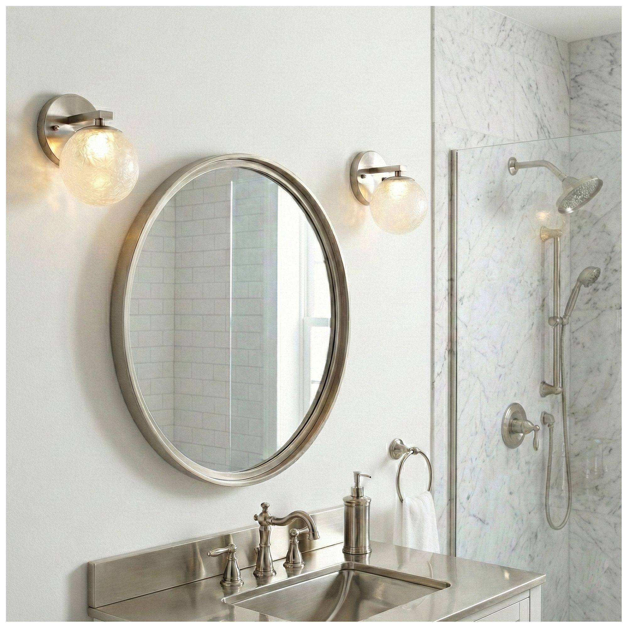 Image 6 Forma 7" High Brushed Nickel Wall Sconce more views