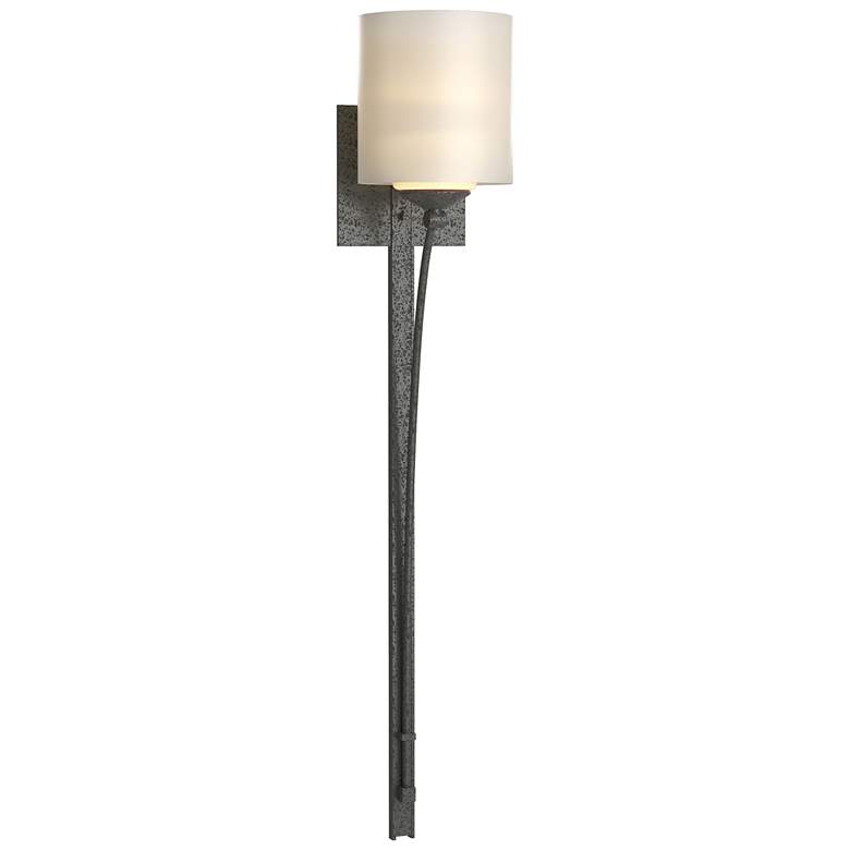 Image 1 Formae Contemporary 1 Light Sconce - Natural Iron Finish - Opal Glass