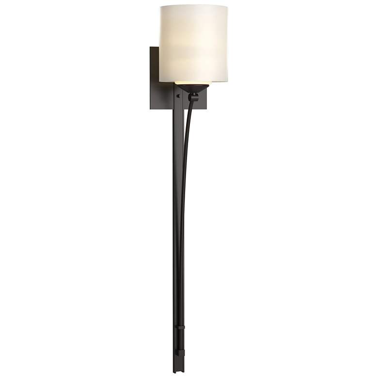 Image 1 Formae Contemporary 1 Light Sconce - Oil Rubbed Bronze - Opal Glass