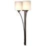 Formae Contemporary 29.6"H 2 Light Oil Rubbed Bronze Sconce w/ Opal Sh