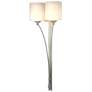 Formae Contemporary 29.6"H 2 Light  Sconce w/ Opal Glass Shade