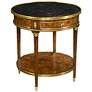 Formalities 26" Wide Hand-Crafted Marble Top Side Table