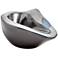 Formation 11 1/2" Wide Black Platinum Ceramic Decorative Bowl