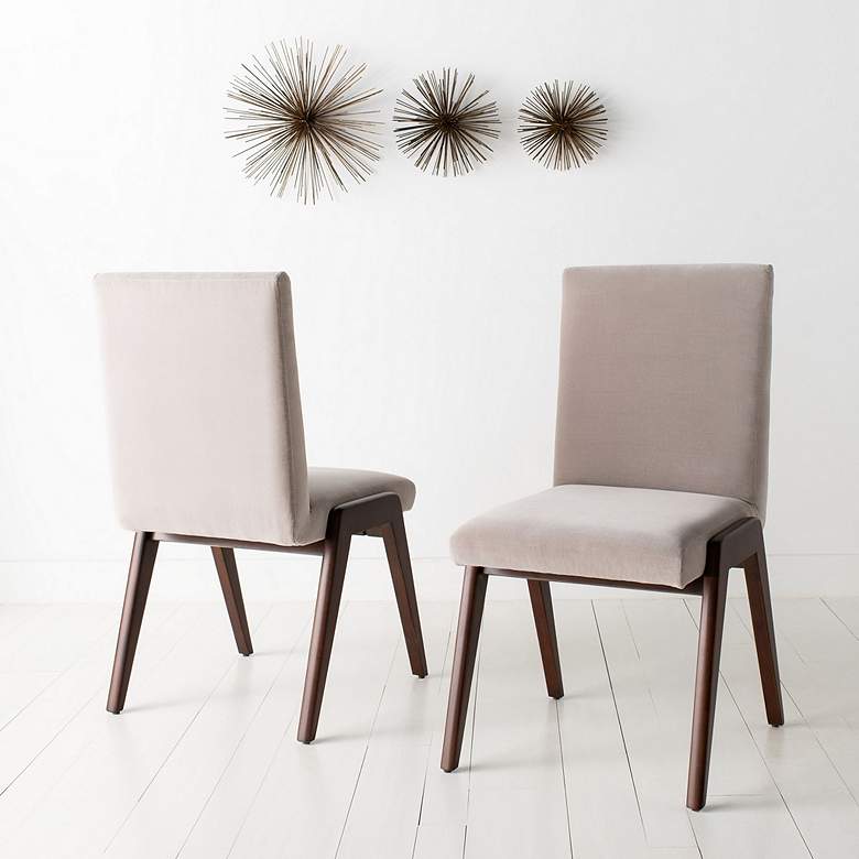 Image 1 Forrest Light Gray Dining Chair Set of 2