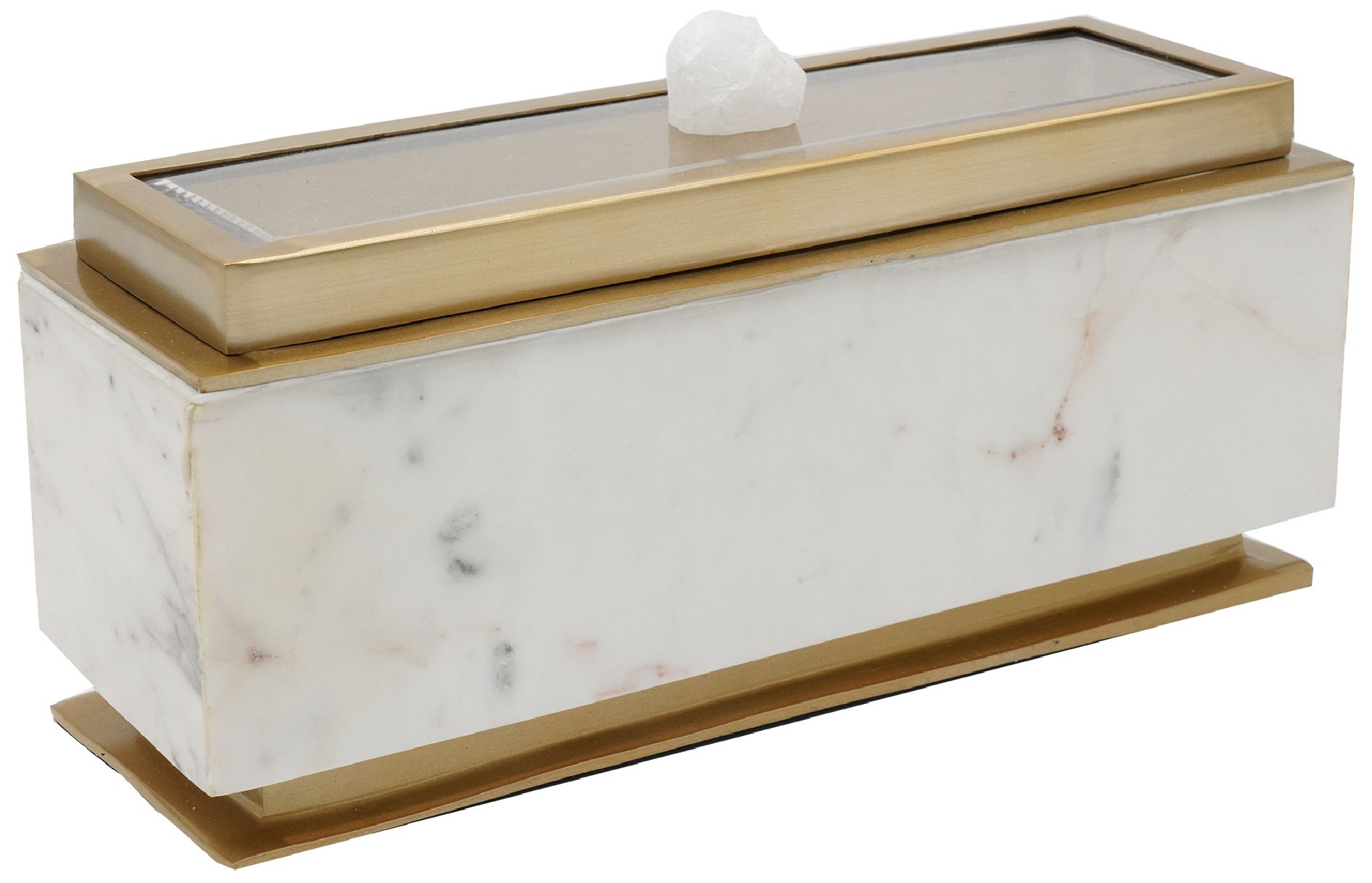 Forseti White & Gold Decorative Box 951T5 Lamps Plus