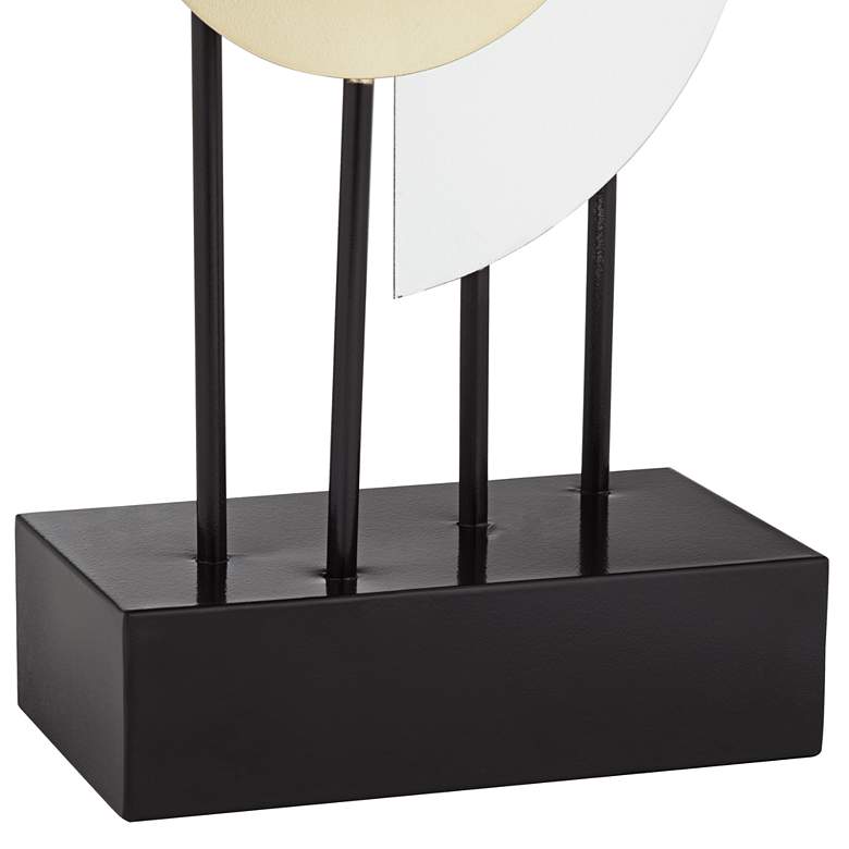Image 3 Forster 19 1/4"H Gold and Silver Metal Geometric Sculpture more views