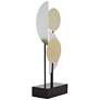 Forster 19 1/4"H Gold and Silver Metal Geometric Sculpture